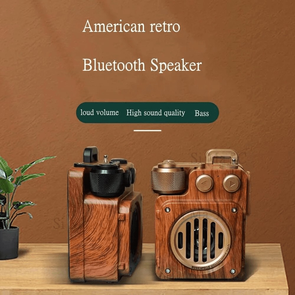 ricevitore radio wireless radio retrò in legno stile vintage