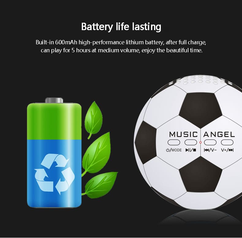 altoparlante pallone da calcio bluetooth per smartphone