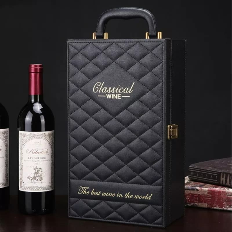 set di cesti regalo eleganti con scatola per vino