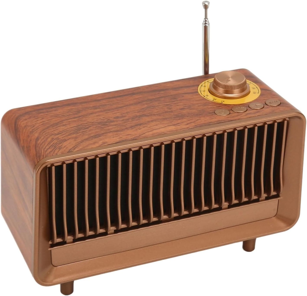 Radio Bluetooth in stile retrò vintage in legno