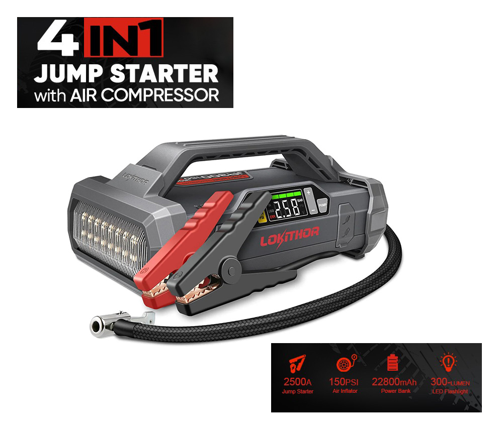 Avviatore di emergenza - Jump Starter 4in1