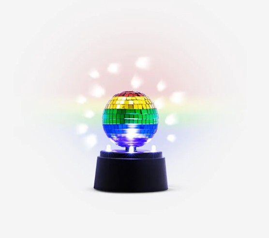 mini disco led palla a specchio rotante per bambini