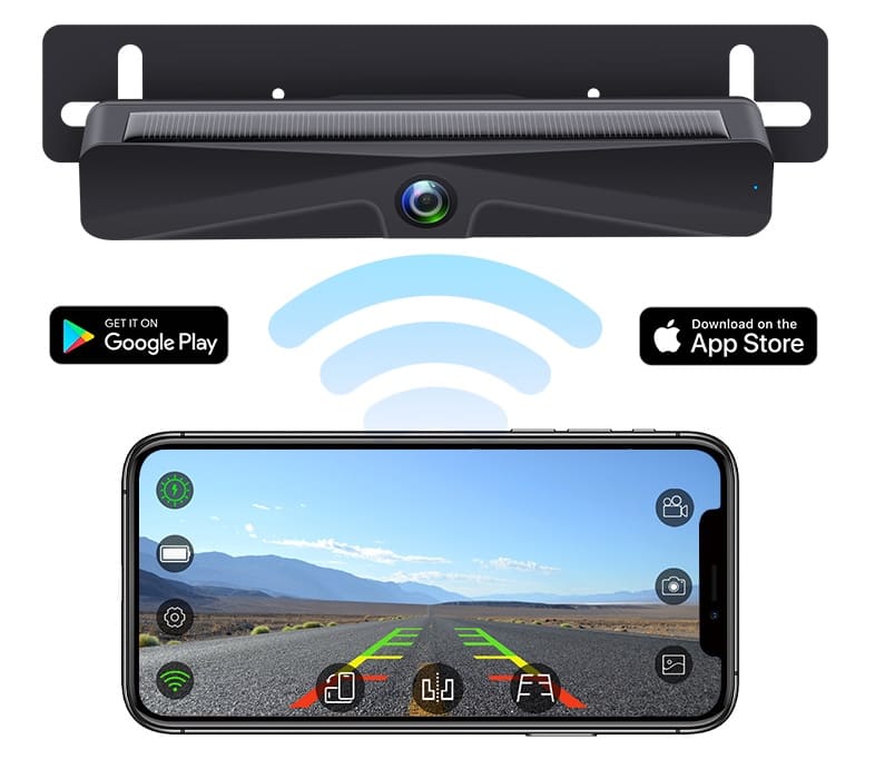 telecamera di backup per parcheggio per cellulare ios android wifi wireless