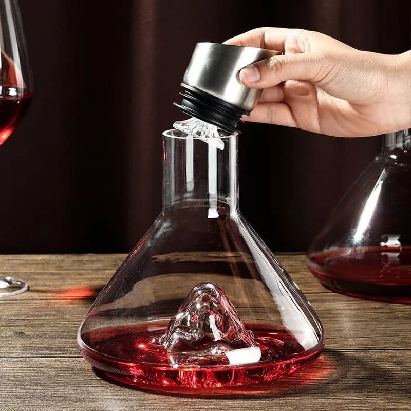 decanter per vino caraffa lusso in alto