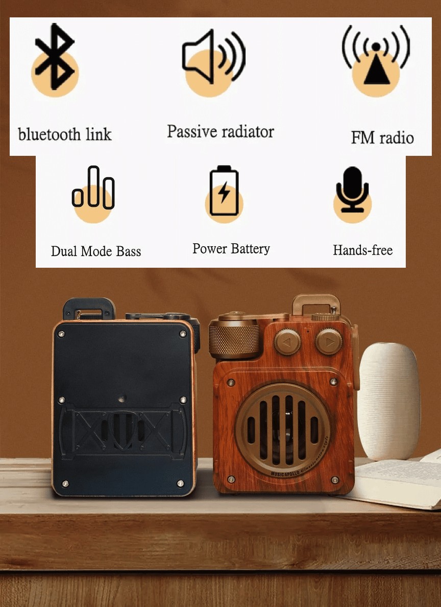 vecchio design radio vintage design retrò in legno
