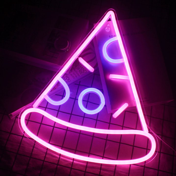 pizza - Logo dell'insegna al neon LED
