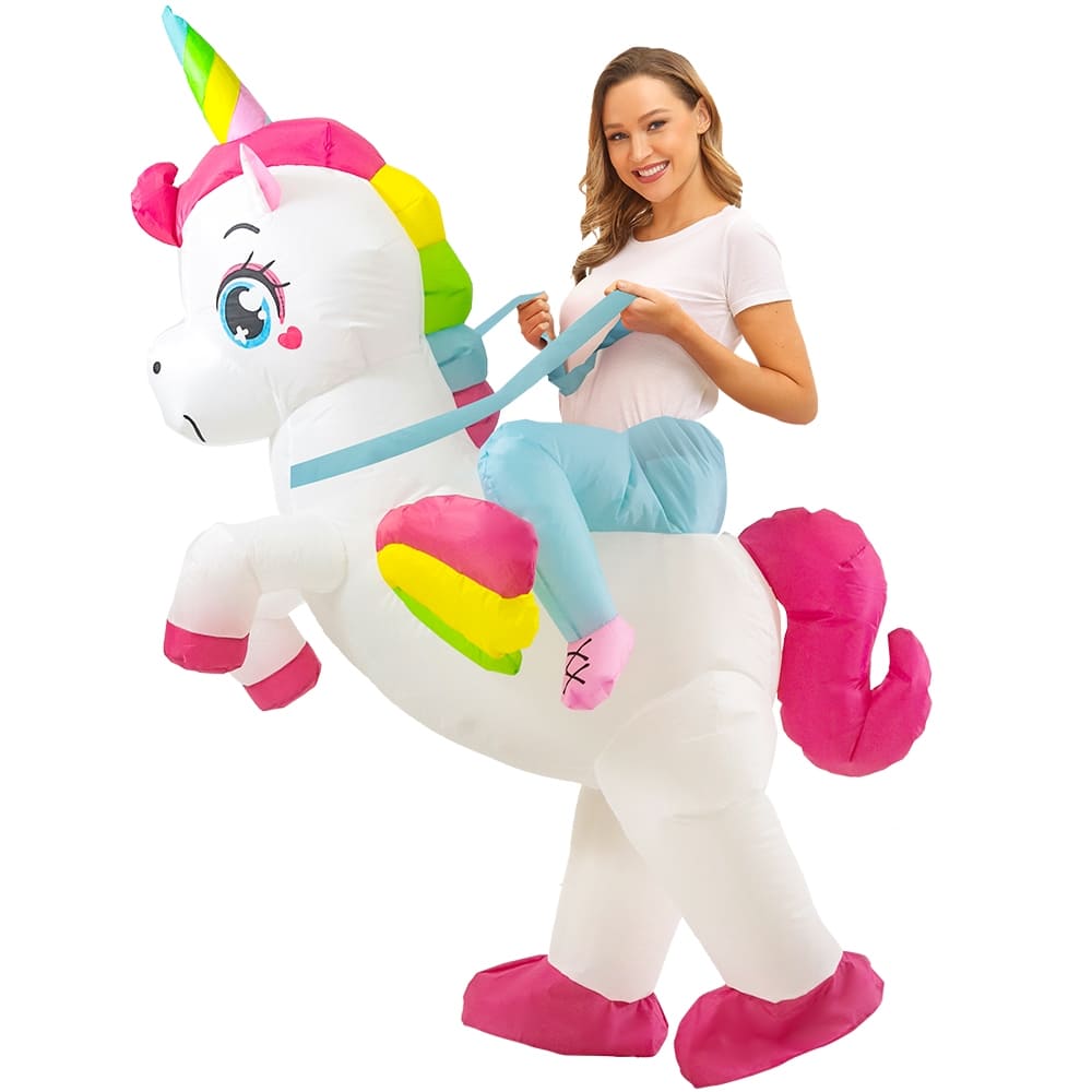 Costume da unicorno gonfiabile - Personaggio pubblicitario (tuta) gonfiabile con ventilatore