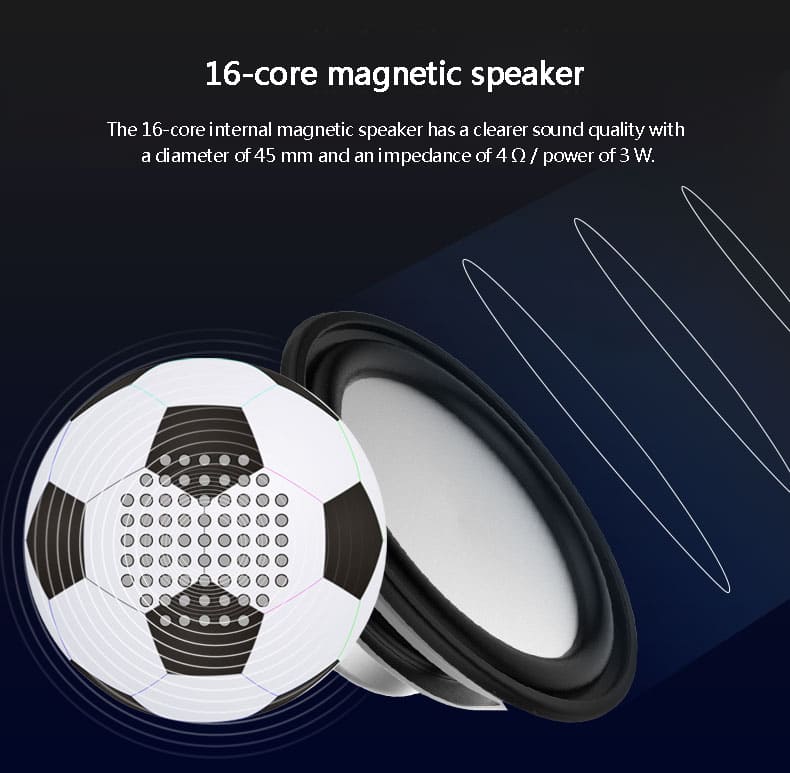 altoparlante pallone da calcio mini per cellulare portatile