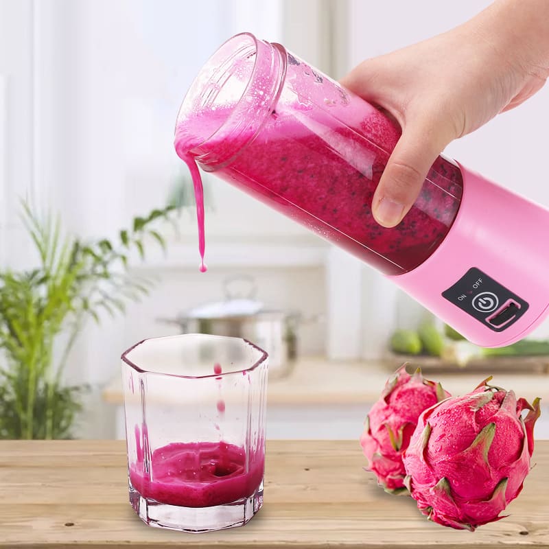 Frullatore da viaggio Smoothie rosa per donna