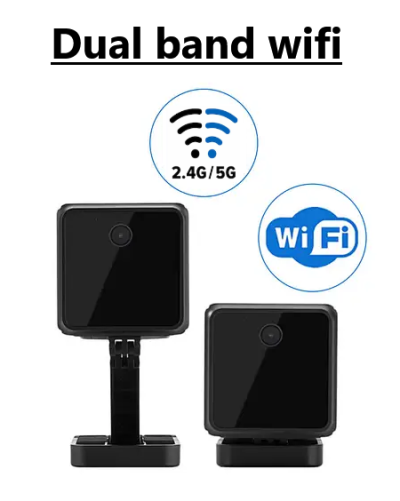 telecamera con wifi dual band 2,4 o 5 ghz mini sicurezza